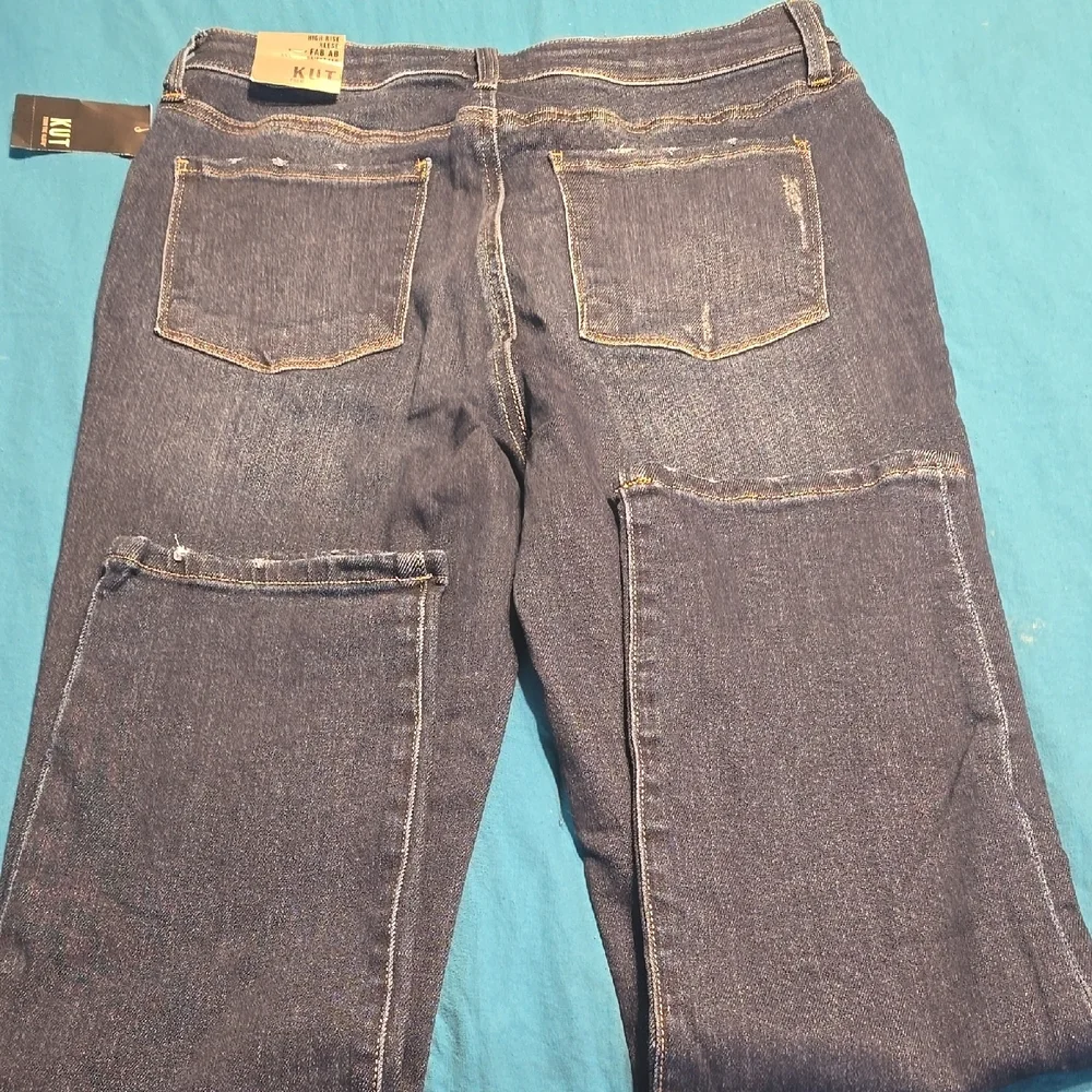 Kut from the Kloth Blue Straight Jeans - Picture 2 of 6